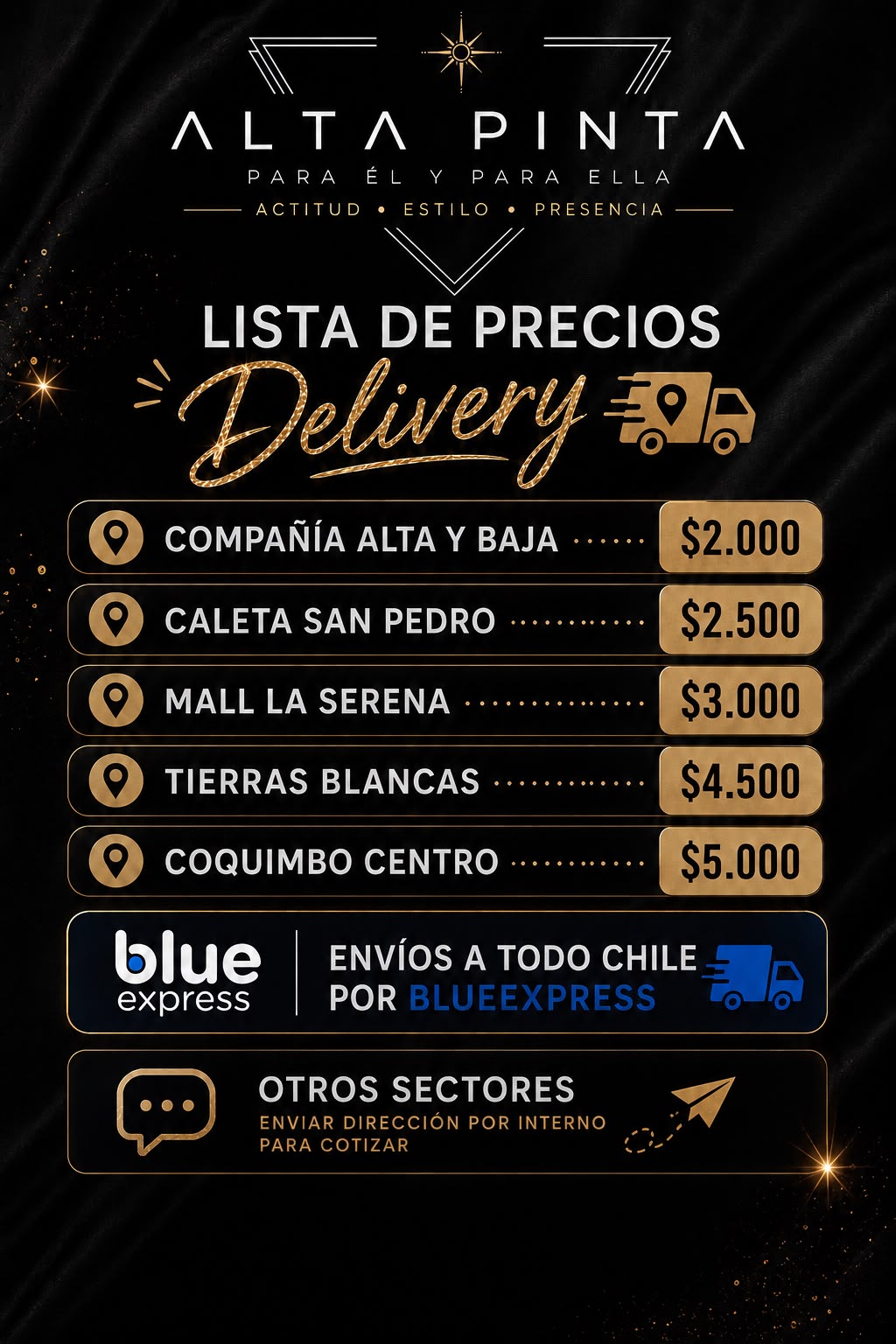 Información de Despachos Alta Pinta